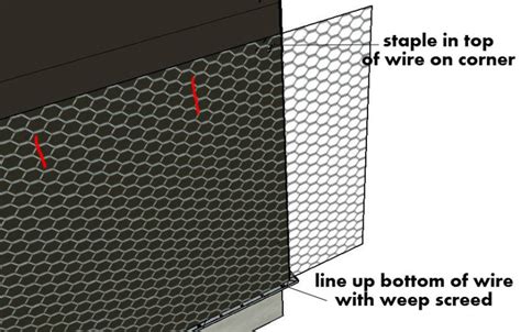 stucco wire attachment